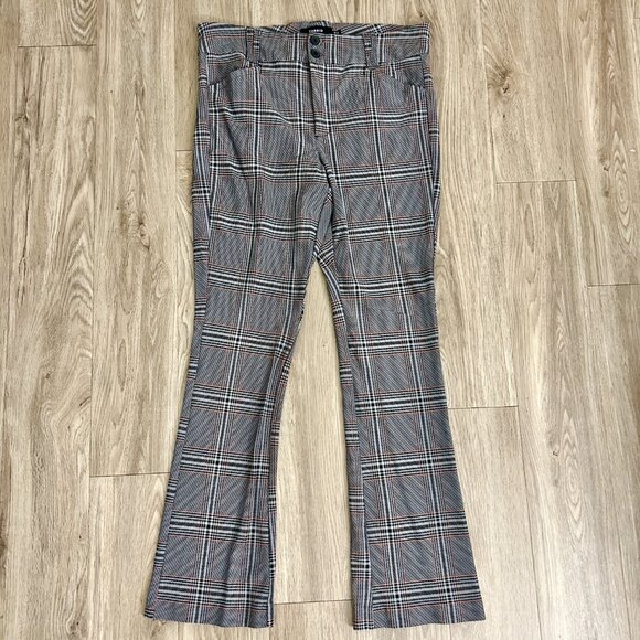 Torrid Bootcut Studio Luxe Ponte Mid-Rise Plaid Trouser Pant Size 20R - Picture 3 of 8
